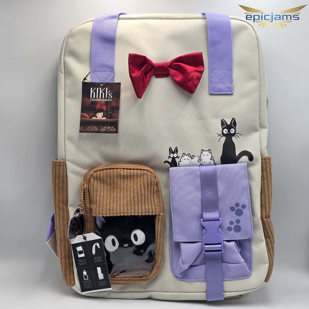 Studio Ghibli Kiki's Delivery Service Jiji Multi Pocket Backpack New